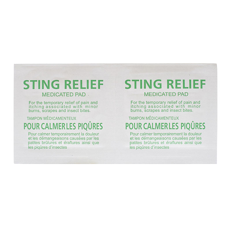 Sting Relief Prep Pad non tissé PADS PADS Utilisation des premiers soins