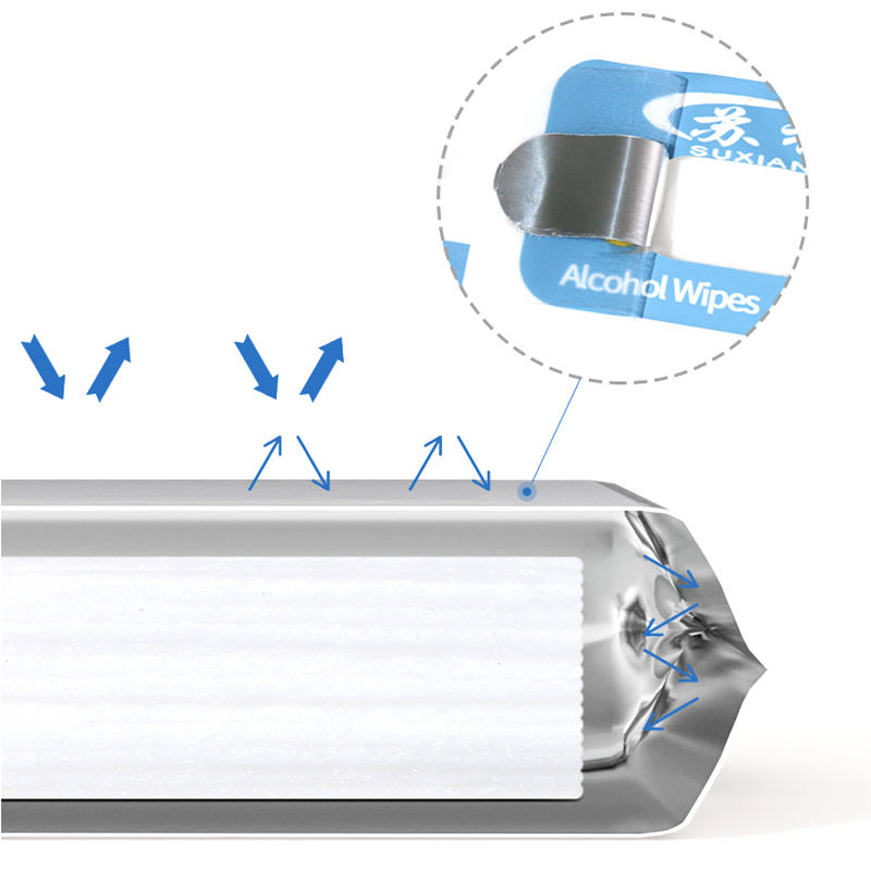 Les lingettes humides d'alcool à l'alcool polyvalent multiples tuent 99% des germes non parfumés