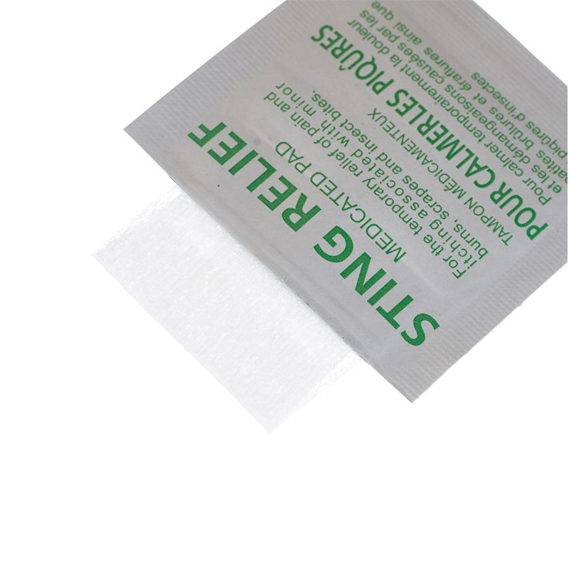 Sting Relief Prep Pad non tissé PADS PADS Utilisation des premiers soins